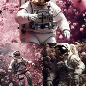 Астронавт попал в цветущий участок космоса