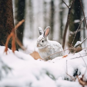 Зайчик прячется в снегу (9).jpg